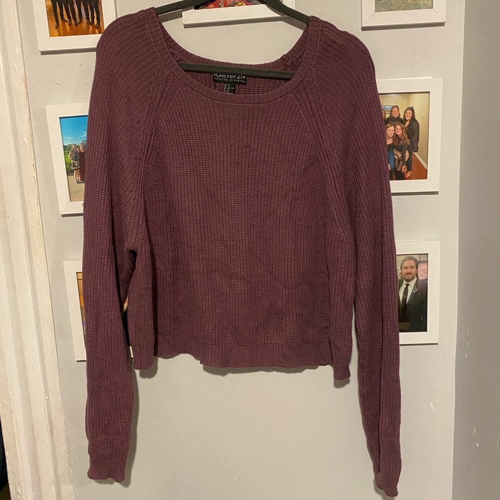 FOREVER 21 CROPPED SWEATER